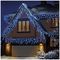 LV213285BW - 640 LED Frosted Cap Icicle Lights, Blue / White