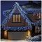 LV213285W - 640 LED Frosted Cap Icicle Lights, White