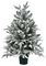 TR300PFL - Flocked Lapland Potted Christmas Tree, 90cm