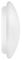 4058075617988 - 18W Wall and Ceiling Light, 3000K, 1440lm, White