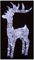 LV191184W - LED Twinkling White Soft Acrylic Christmas Reindeer, 1.15m