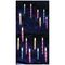 LV081336RBW - 24pc Chaser Icicles with 72 Rainbow LEDs