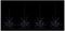 LV161448RBW - 45cm 4pc Black Sparkle Ball Light with 200 LEDs, Rainbow