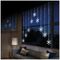 LV201146W - White Pin Wire 339 LED 1.2m V Curtain, Snowflake Pattern
