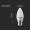 VT-223 21103 - 4.5W LED Candle Bulb, BC/B22, 3000K, 470lm, Non-Dimmable