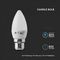 VT-223 21103 - 4.5W LED Candle Bulb, BC/B22, 3000K, 470lm, Non-Dimmable