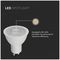 VT-227D8 21196 - 6W GU10 LED Bulb, 4000K, 445lm, Dimmable