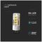 VT-234 21131 - 3.2W LED Clear Capsule Bulb, G4, 3000K, 385lm, Non-Dimmable