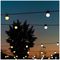 TWF040GOP-BUK - 40 Gold & Silver LED Festoon Lights, 20m, Black Cable
