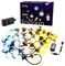 TWF040GOP-BUK - 40 Gold & Silver LED Festoon Lights, 20m, Black Cable