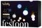 TWF040GOP-BUK - 40 Gold & Silver LED Festoon Lights, 20m, Black Cable