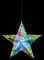 LB231156 - 30cm Battery Operated Iridescent Dream Star Hanging Decoration with 100 White LEDs