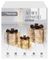 LV201376S - Silver & Black Parcels with 40 Warm White LEDs, 3 Piece