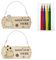 AC231245 - 17cm Colour Your Own Christmas Gonk Wall Hanging Decoration - Various Designs