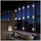 LV201152W - White Pin Wire 390 LED 1.2m Curtain, Snowflake Pattern