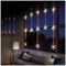 LV201152WW - Warm White Pin Wire 390 LED 1.2m Curtain, Snowflake Pattern