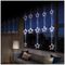 LV201153W - White Pin Wire 390 LED 1.2m Curtain, Star Pattern