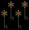LV243043WW - 60cm Snowflake Path Lights, Warm White, Set of 4