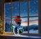 LV243385 - 60cm LED Infinity Mirror, Snowman