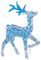 LV243912 - Lit Iridescent Twist Dream Reindeer and Sleigh