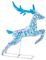 LV243928 - Lit Iridescent Twist Dream Sleigh and 2 Reindeer