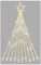 XH10017 - 2.4m Warm White LED Waterfall 2D Christmas Tree with Timer