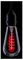 ST64/FILDIM/4W/BC/RED - 4W LED Filament ST64 Bulb, BC/B22, Red, Dimmable