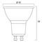 29155 - 3.1W LED GU10 Bulb, 3000K, 230lm, Non-Dimmable