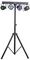 DJLIGHT65 - LED Powerbar RGBW Set 2xPar/2xLaser with Stand & IR Remote