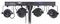 DJLIGHT65 - LED Powerbar RGBW Set 2xPar/2xLaser with Stand & IR Remote