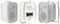 MICROLITE PLUS - 15W 3" Wall Speaker 8 Ohm/100V with Bracket, White