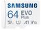 MB-MC64KA/EU - 64GB EVO Plus MicroSDXC Card with SD Adaptor, Class 10 UHS-I U1 130MB/s
