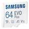 MB-MC64KA/EU - 64GB EVO Plus MicroSDXC Card with SD Adaptor, Class 10 UHS-I U1 130MB/s