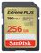 SDSDXWV-256G-GNCIN - 256GB Extreme PLUS SDXC Memory Card UHS-I U3 V30 Class 10, 190MB/s Read