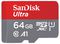 SDSQUAB-064G-GN6MA - 64GB Ultra MicroSDXC Memory Card, Class 10 A1 UHS-I U1 140MB/s Read