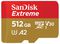 SDSQXAV-512G-GN6MA - Extreme MicroSDXC UHS-I U3 V30 Memory Card, 512GB 190MB/s 130MB/s