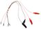 2447 - Crocodile Clip Leads with Female Header, 4 Pack