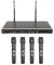 NU4-H - Quad UHF Handheld Microphones Wireless System