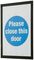487201 - A4 Duraframe Self Adhesive Magnetic Information Signs with Black Frame - Pack of 2