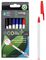 L0234946 - Concept Green Eco Ballpoint Pens, 0.8mm, Assorted Colours, Pack of 8