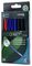 L0234953 - Concept Green Eco Focus Ballpoint Pens, 0.8mm, Assorted Colours, Pack of 8