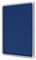 1902556 - Premium Plus Blue Felt Lockable Notice Board 9xA4