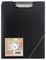 ECO069 - A4 50% Recycled Clipboard Folder, Black/Clear
