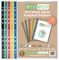 ECO130 - A4 Multi Colour Spine Punched Pockets, 100% Recycled Pack of 25