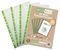 ECO148 - A4 100% Recycled Premier Reinforced Green Multi Punched Pockets, 50 Pack