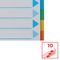 100193 - A4 Cardboard Index File Dividers, 10 Pack