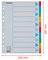 100193 - A4 Cardboard Index File Dividers, 10 Pack