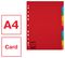 100201 - A4 Cardboard File Dividers, 10 Pack