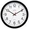 93/704B - Controller 368mm Silent Sweep Non-Ticking Wall Clock, White / Black