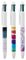 B153772 - 4 Colours Tie Dye Ballpoint Pens, 3 Pack